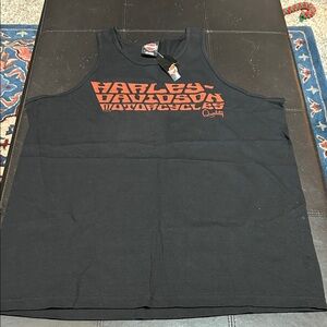 Harley-Davidson Black and Red Graphic Tank